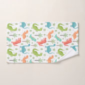 楽しい危険な恐竜 バスタオルセット (ハンドタオル)