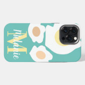 楽しい卵のパターンの名前 iPhoneケース (裏面横)