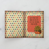 楽しい友情の日！ |カボチャとヒマワリ サンキューカード (内部)