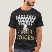 楽しい合唱指揮者ミュージックデザイン Tシャツ (正面)