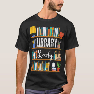 楽しい図書館員 読書好きな司書 Tシャツ