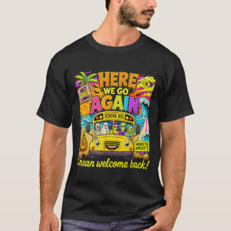 楽しい夏のハロウィン バックトゥスクール Tシャツ