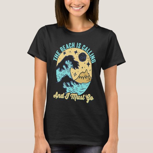 楽しい夏のビーチへ行かねば Funny Summer Be Tシャツ (正面)
