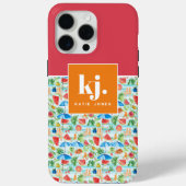 楽しい夏のモノグラムファッション Case-Mate iPhoneケース (裏面)