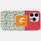 楽しい夏のモノグラムファッション Case-Mate iPhoneケース (裏面 (横))
