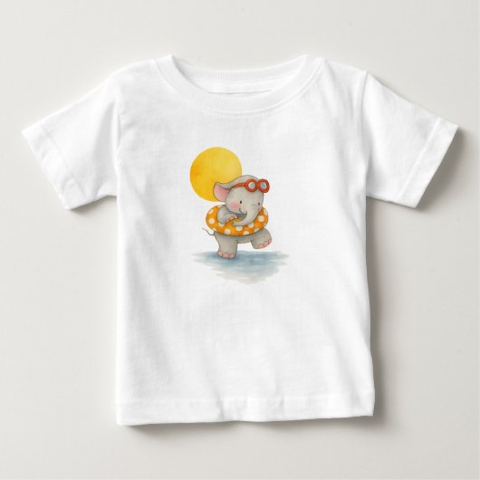 楽しい夏の日 ベビーTシャツ (正面)