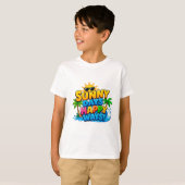 ☀️ 楽しい夏の毎日 サマーキッズ 🌴 Tシャツ (正面フル)
