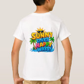 ☀️ 楽しい夏の毎日 サマーキッズ 🌴 Tシャツ (裏面)