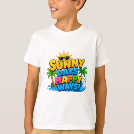 ☀️ 楽しい夏の毎日 サマーキッズ 🌴 Tシャツ
