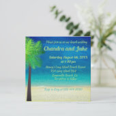 楽しい夢のようなビーチウェディングの招待状 招待状 (スタンド正面)