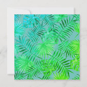 楽しい夢のようなビーチウェディングの招待状 招待状 (裏面)