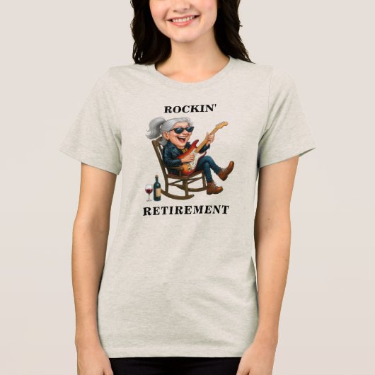 楽しい女性の退職 トライブレンドTシャツ (正面)