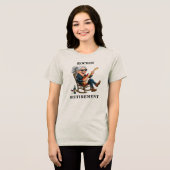 楽しい女性の退職 トライブレンドTシャツ (正面全面)