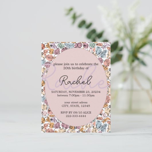 楽しい女性 フェミニスト ポストカード (スタンド正面)