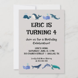 楽しい子供の誕生日パーティー 招待状