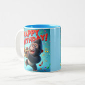 楽しい子供の誕生日マグカップ ツートーンマグカップ (正面左)