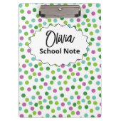 楽しい子供や先生のための新しい学年の文房具 クリップボード (正面)