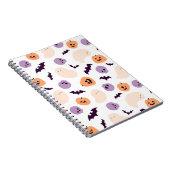 楽しい子供向けハロウィーンパターン ノートブック (右側)