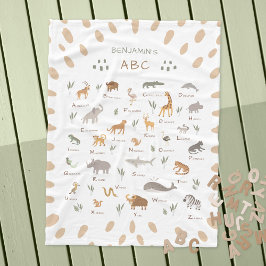 楽しい子供用の野生動物のフリースブランケット フリースブランケット