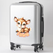 楽しい子鹿 – 子供部屋 シール (スーツケース)