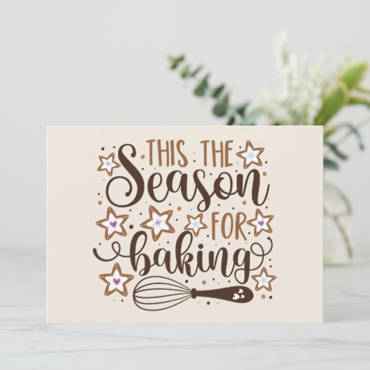 楽しい季節の焼き物デザイン カード (スタンド正面)