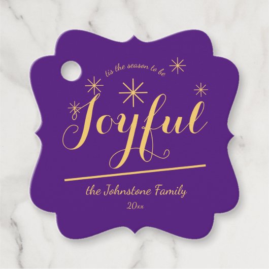 「楽しい季節」ホリデークールギフト フェイバータグ (正面)