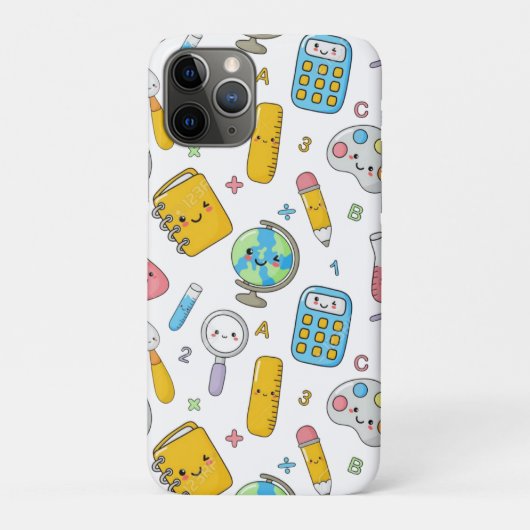 楽しい学び – かわいい教育シームレスパターン Case-Mate iPhoneケース (裏)