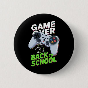 楽しい学校の初日 ゲームオーバー バックトゥスクール 缶バッジ