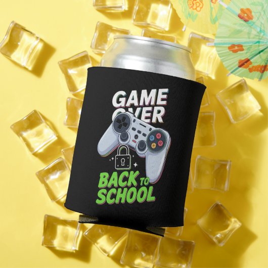 楽しい学校の最初の日 ゲームオーバー バックトゥスクール 缶クーラー (インサイチュ 夏)