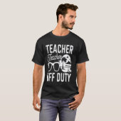 楽しい学校の最後の日 教員免職 Tシャツ (正面フル)