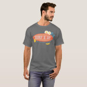 楽しい学校の朝食 国の食べ物 サーフィンアップ Tシャツ (正面フル)