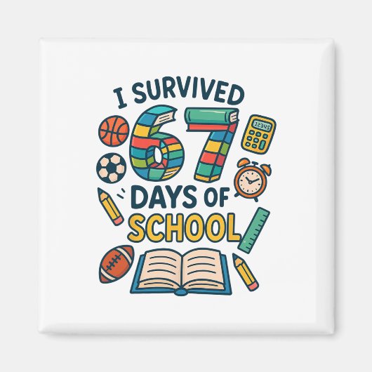 楽しい学校の67のミーム 生徒 先生 ジョーク 6 マグネット (正面)