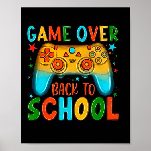 楽しい学校ゲームオーバー先生学生キッズ ポスター (正面)