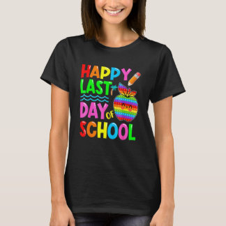 楽しい学校最後の日 ポップイット先生 生徒 Tシャツ