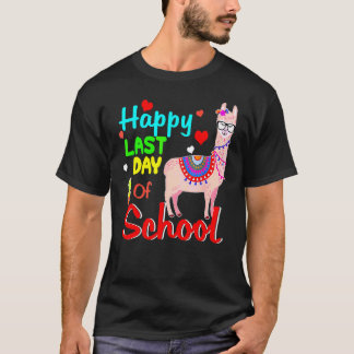 楽しい学校最後の日 ラマ 生徒 先生 Tシャツ