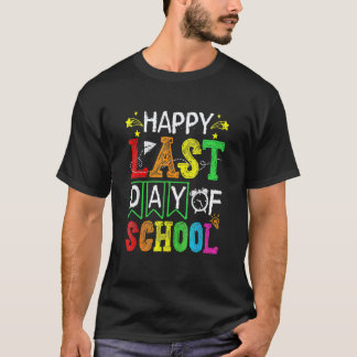 楽しい学校最後の日 夏休みに入ります 先生用S Tシャツ