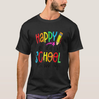 楽しい学校最後の日 夏休み 学校看護師 Tシャツ