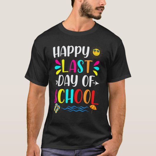 楽しい学校最後の日 生徒と先生 2 Tシャツ (正面)