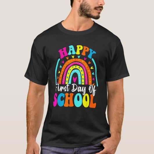 楽しい学校生活が始まる バックトゥスクールギフトへ Tシャツ (正面)