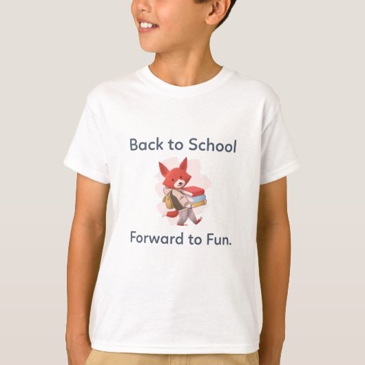 楽しい学校生活を!バックトゥスクールTシャツ Tシャツ (正面)