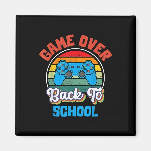 楽しい学校生活 ゲームオーバー 先生 生徒たち 反抗期 マグネット (正面)