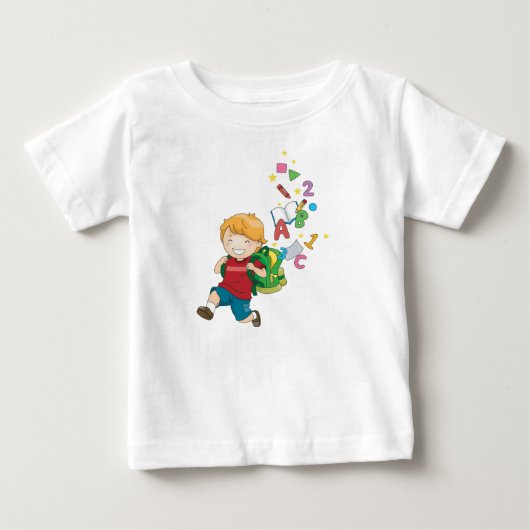 楽しい学校生活 ベビーTシャツ (正面)