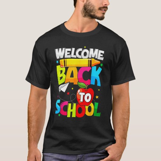 楽しい学生の先生のための学校に戻るTシャツ Tシャツ (正面)