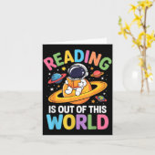 楽しい宇宙の本 読書大好き カード (黄色い花)