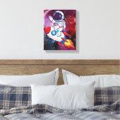 楽しい宇宙冒険の壁アート キャンバスプリント (インサイチュ (寝室))