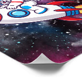 楽しい宇宙冒険の壁アート ポスター (角)