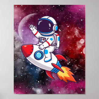 楽しい宇宙冒険の壁アート ポスター