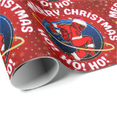 楽しい宇宙飛行士のクリスマス ラッピングペーパー (ロールコーナー)