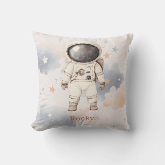 楽しい宇宙飛行士の子供用 クッション (正面)