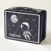 楽しい宇宙飛行士の宇宙メタルランチボックス メタルランチボックス (裏面)